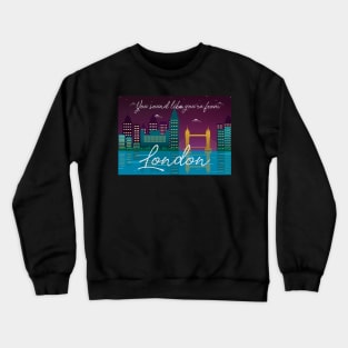 London Skyline Crewneck Sweatshirt